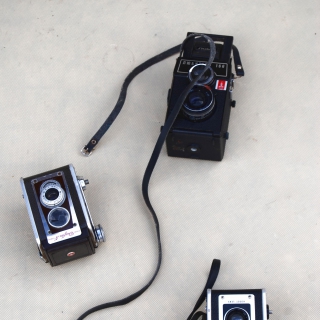 Aparaty fotograficzne Kodak i Lubitel
