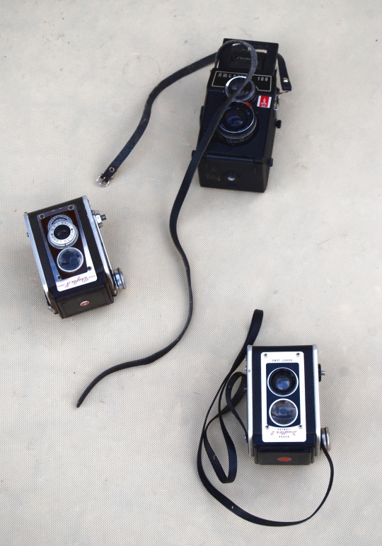 Aparaty fotograficzne Kodak i Lubitel
